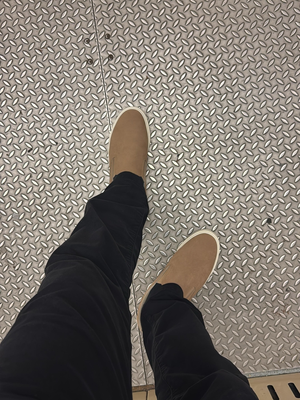 Lucky Brand Men's Slip-On Loafers in Tan Suede